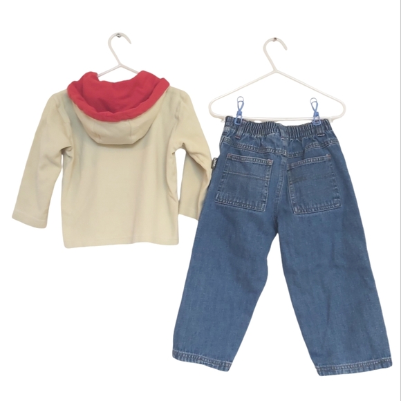 Jeep t-shirt kids 3T set long sleeve hoodie and cargo blue jeans (2 pc lot) boys - Picture 3 of 7